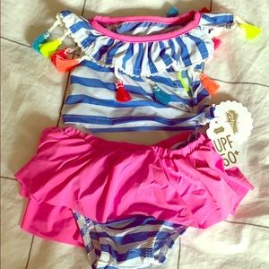 Brand new! Mud pie two piece bathing suit
